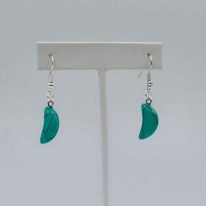 TURQUOISE CRESCENT EARRINGS